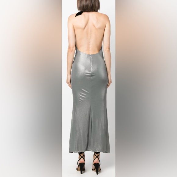 Halter neck  open-back evening dress NWT IT44/US 8 - Picture 4 of 14